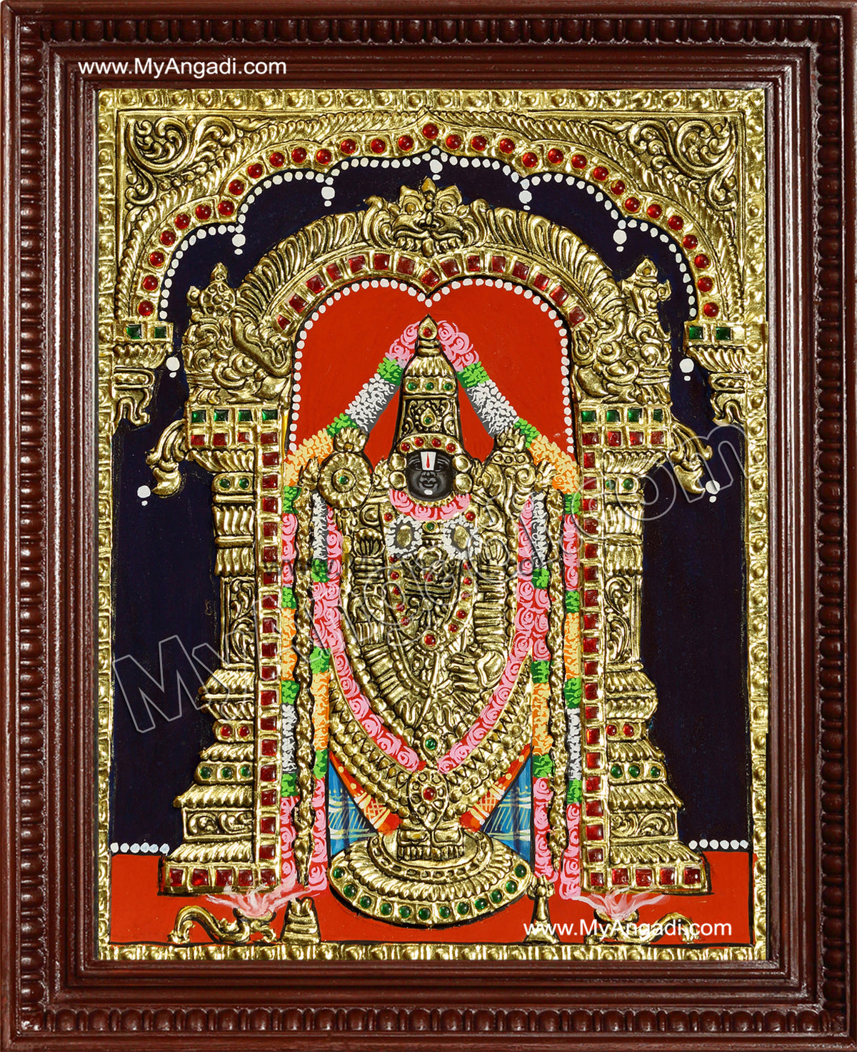 Thirupathi Venkatachalapathi Tanjore Painting