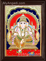 Ganesha Tanjore Painting