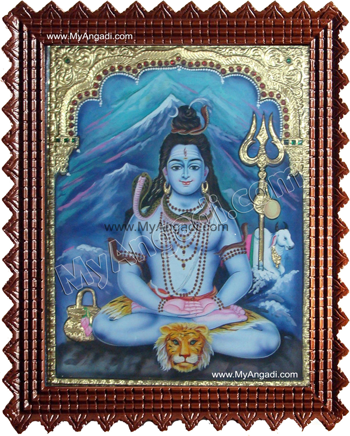 Lord Shiva Tanjore Painting