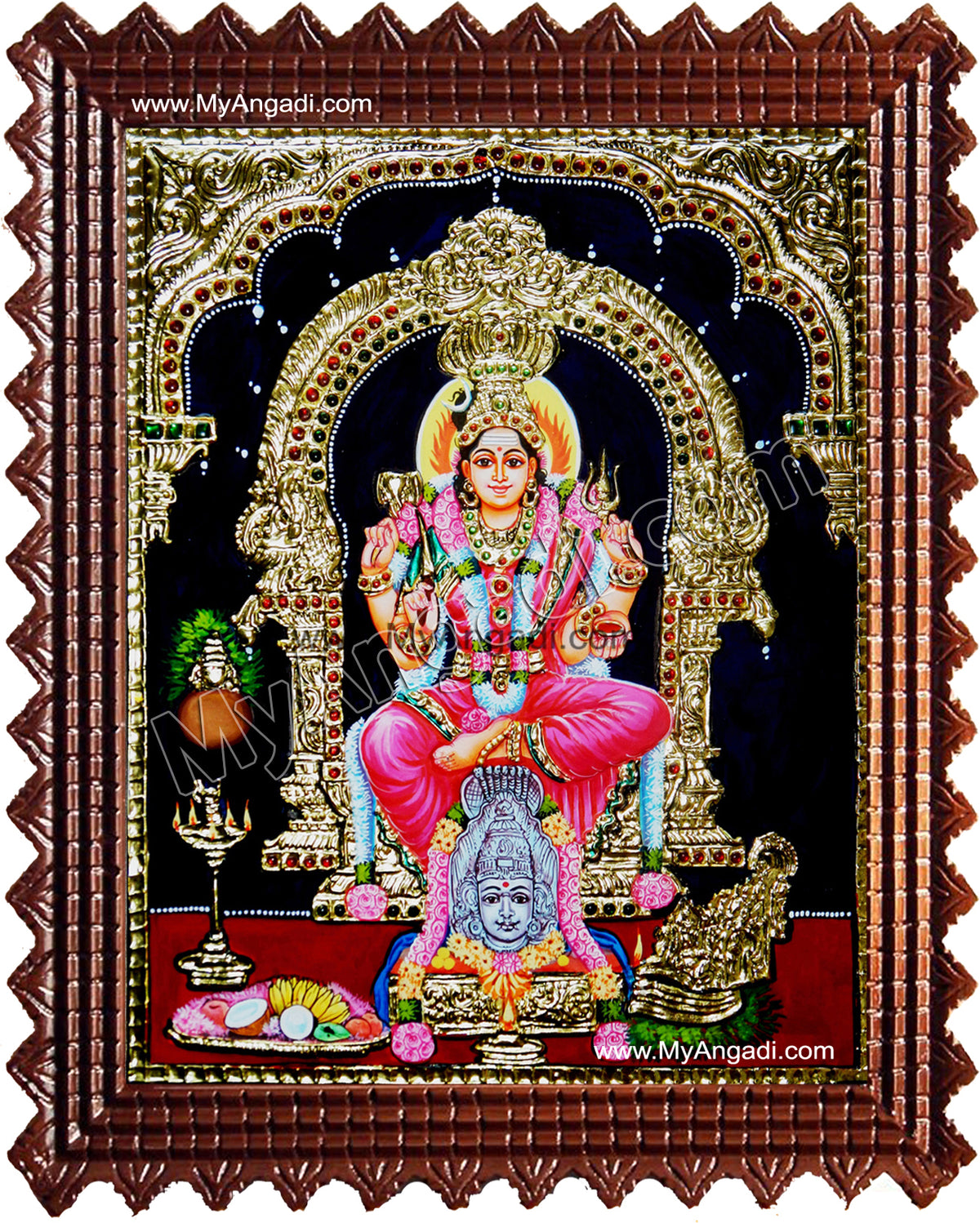 Karumaariamman Tanjore Painting