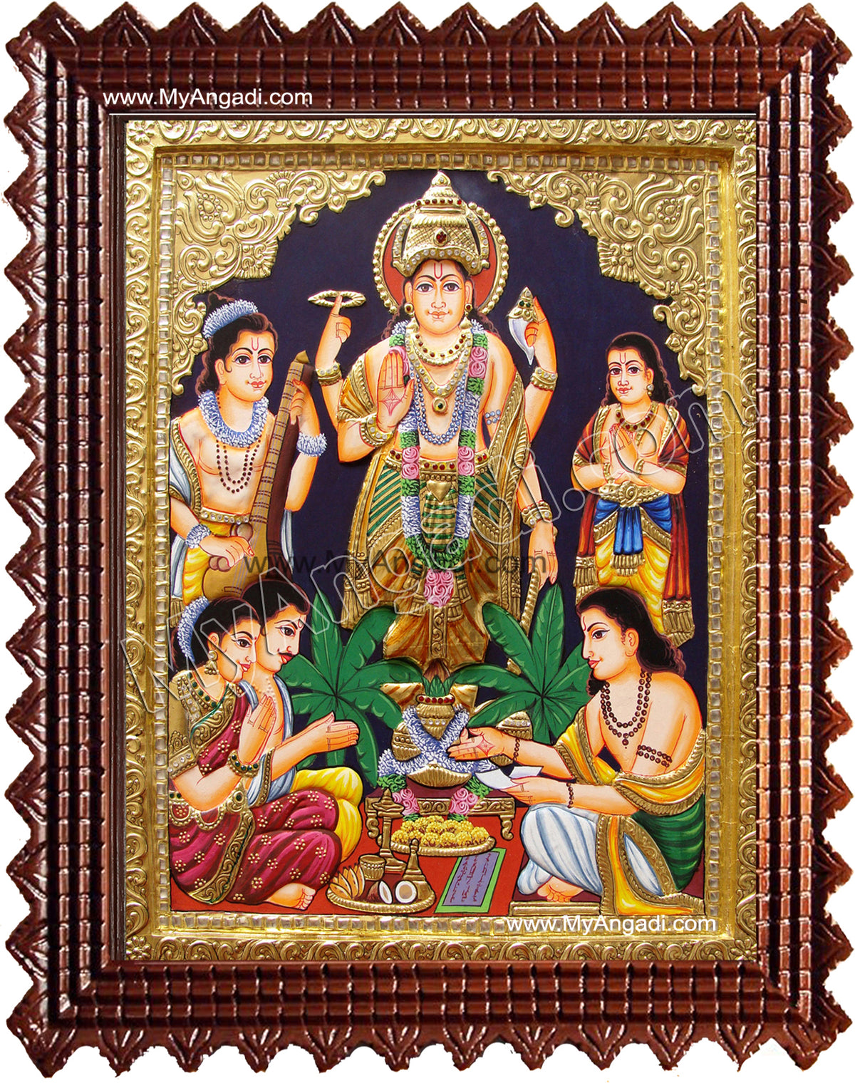 Sathya Narayanan Tanjore Painting