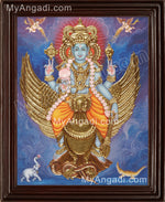 Narayanan Gajendra Moksham Tanjore Painting