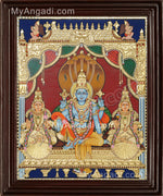 Vaikundanathan Tanjore Painting, Vishnu