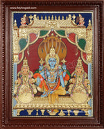 Vaikundanathan Tanjore Painting, Vishnu