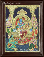 Lord Ramar with Sitadevi Tanjore Painting