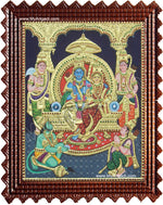 Lord Ramar with Sitadevi Tanjore Painting