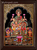 Kubera Lakshmi Tanjore Painting