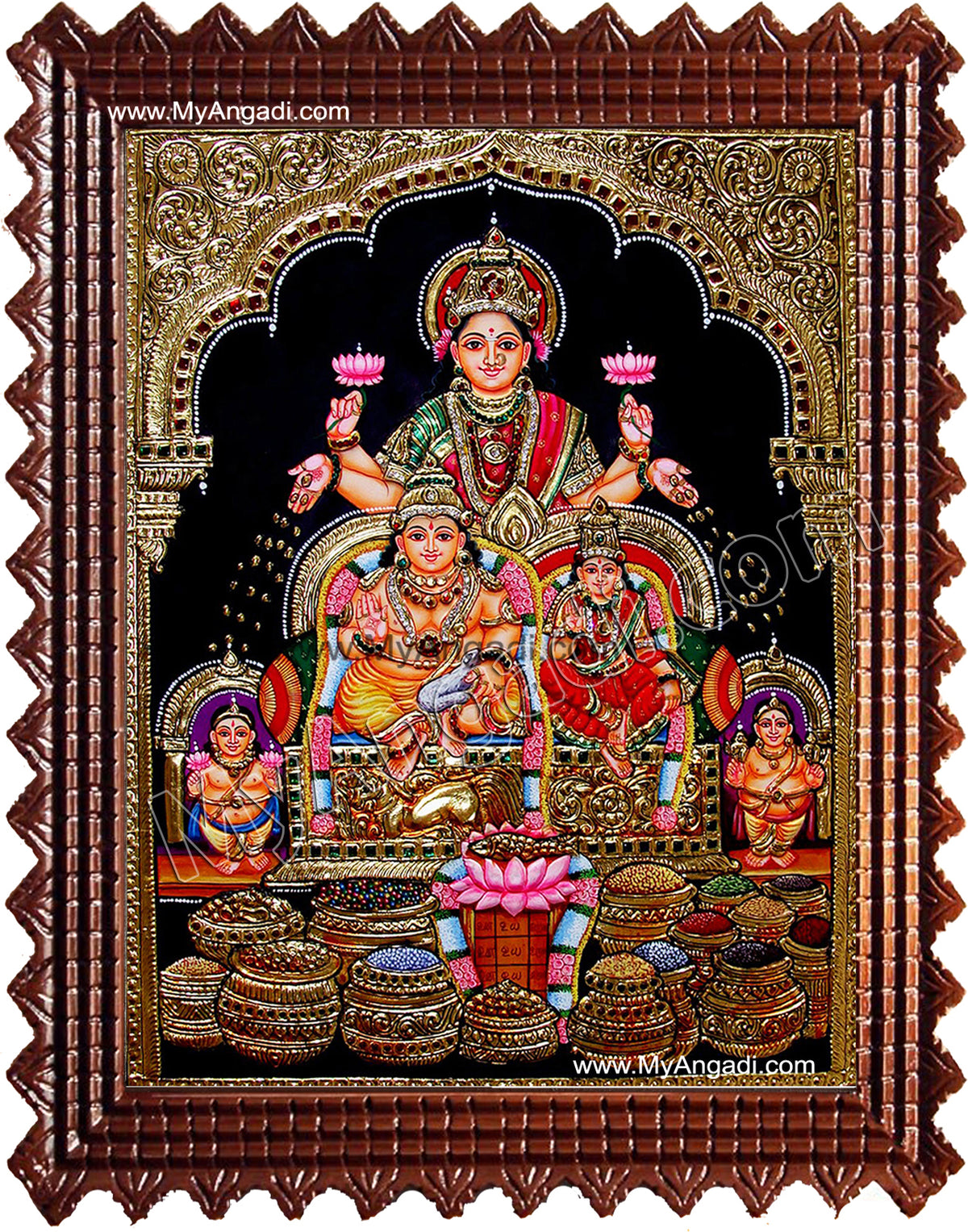 Kubera Lakshmi Tanjore Painting