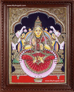 Gaja Lakshmi Tanjore Painting