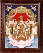 Gaja Lakshmi Tanjore Painting