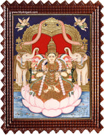Gaja Lakshmi Tanjore Painting