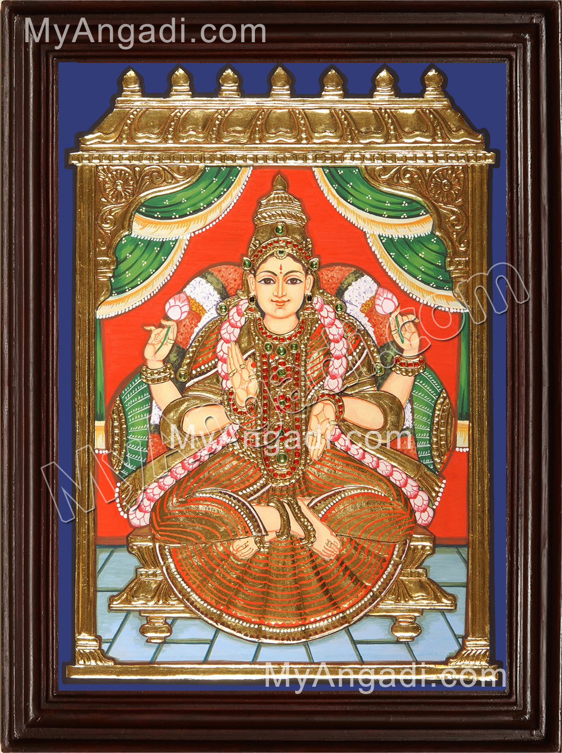 Iswarya Lakshmi Tanjore Painting