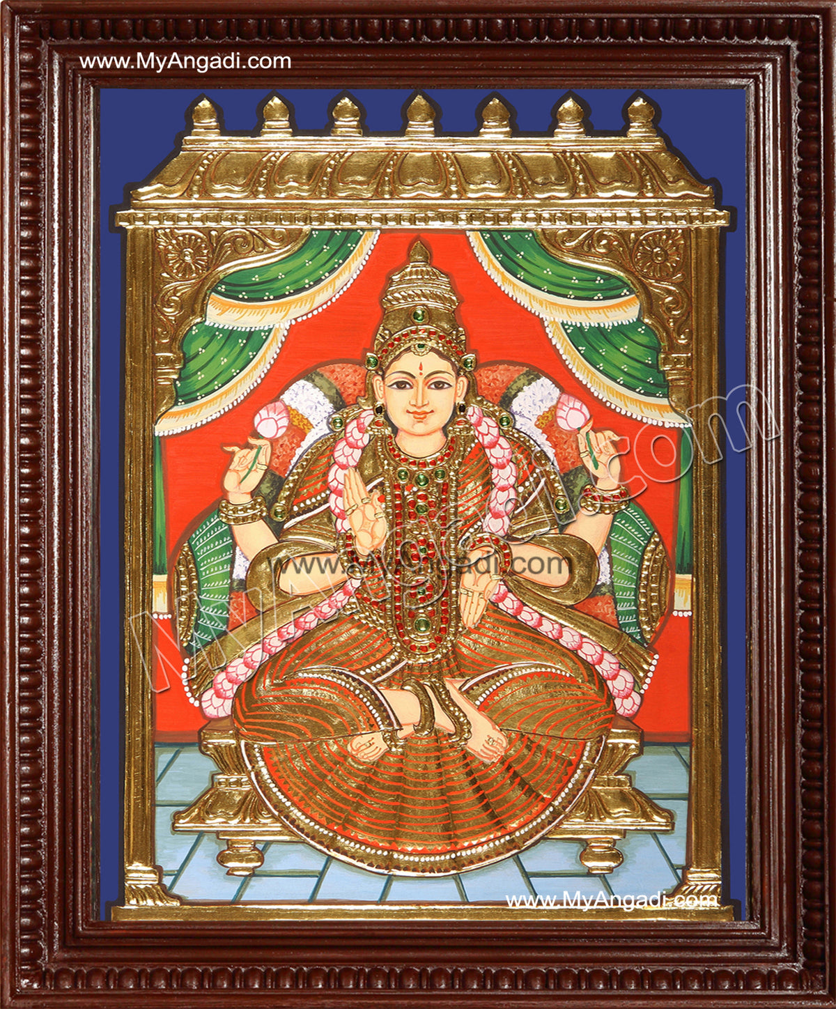 Iswarya Lakshmi Tanjore Painting