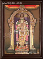 Madurai Meenatchi Amman Tanjore Painting