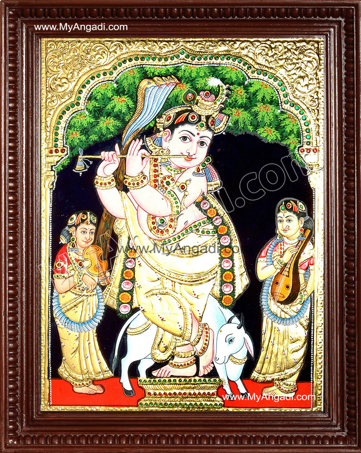 Vittobha Krishna Tanjore Painting