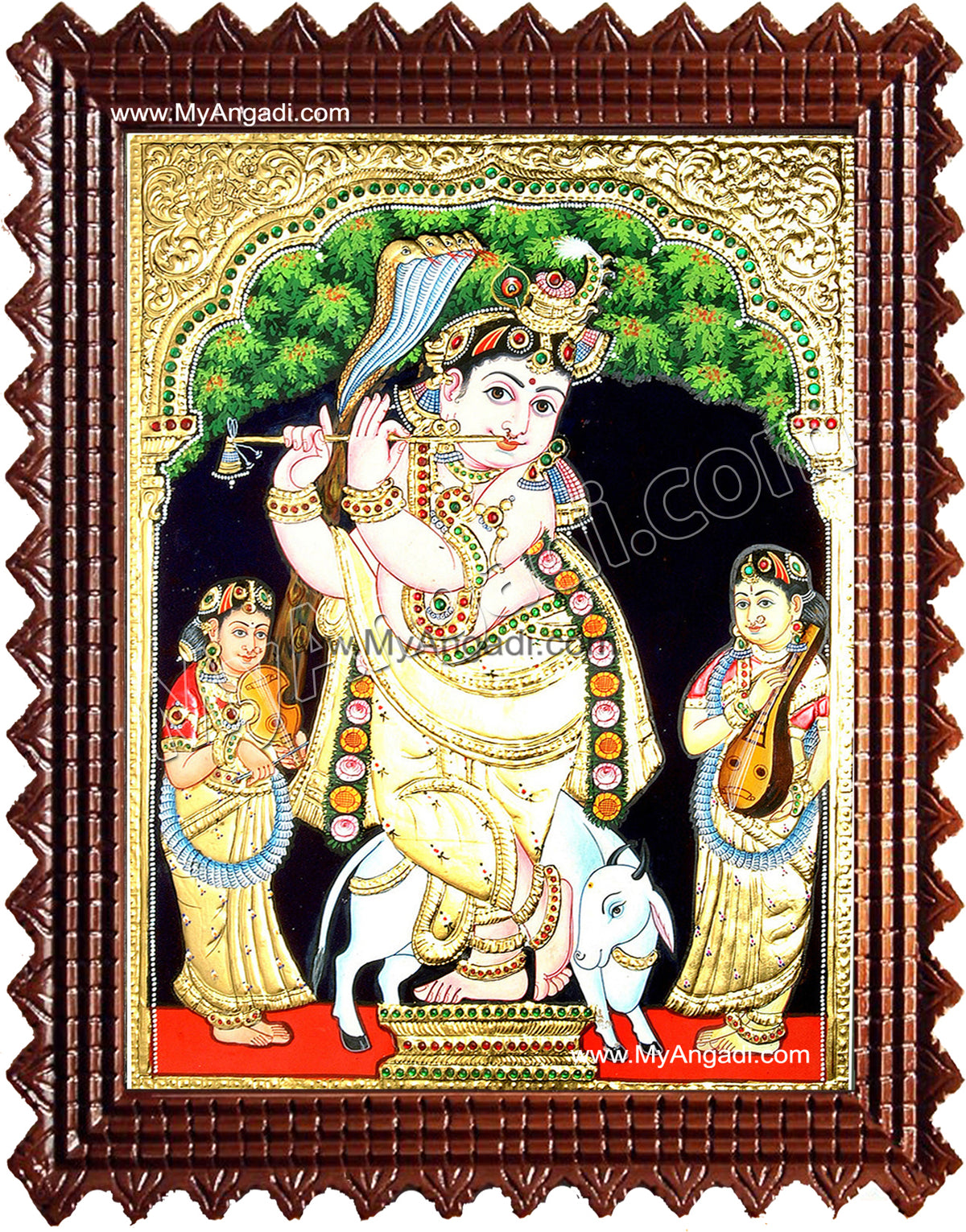 Vittobha Krishna Tanjore Painting