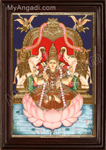 Gaja Lakshmi Tanjore Painting