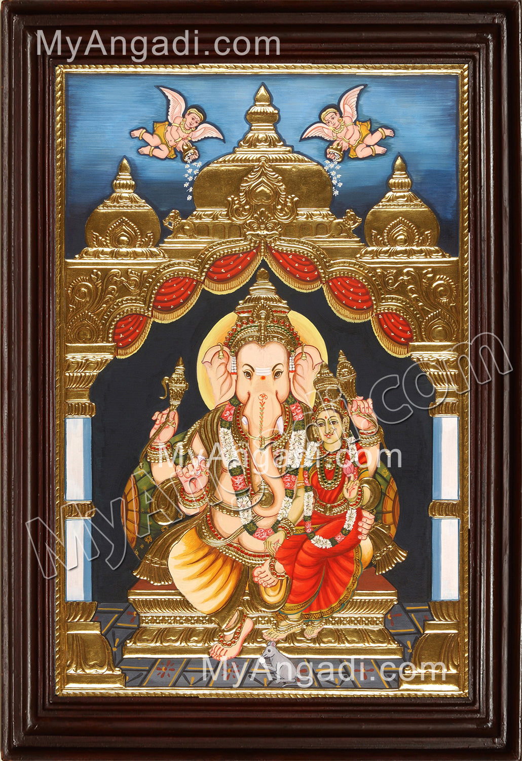 Siddhi Vinayaka / Ganapathi Tanjore Painting