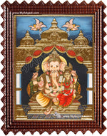 Siddhi Vinayaka / Ganapathi Tanjore Painting