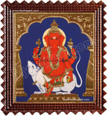 Chendura Ganesha Tanjore Painting