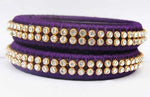 Violet Silk Thread Bangle