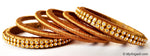 Kakki Colour Silk Thread Bangles