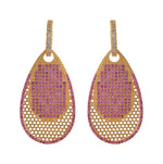 Ruby - AD Stone Dangles- Earring