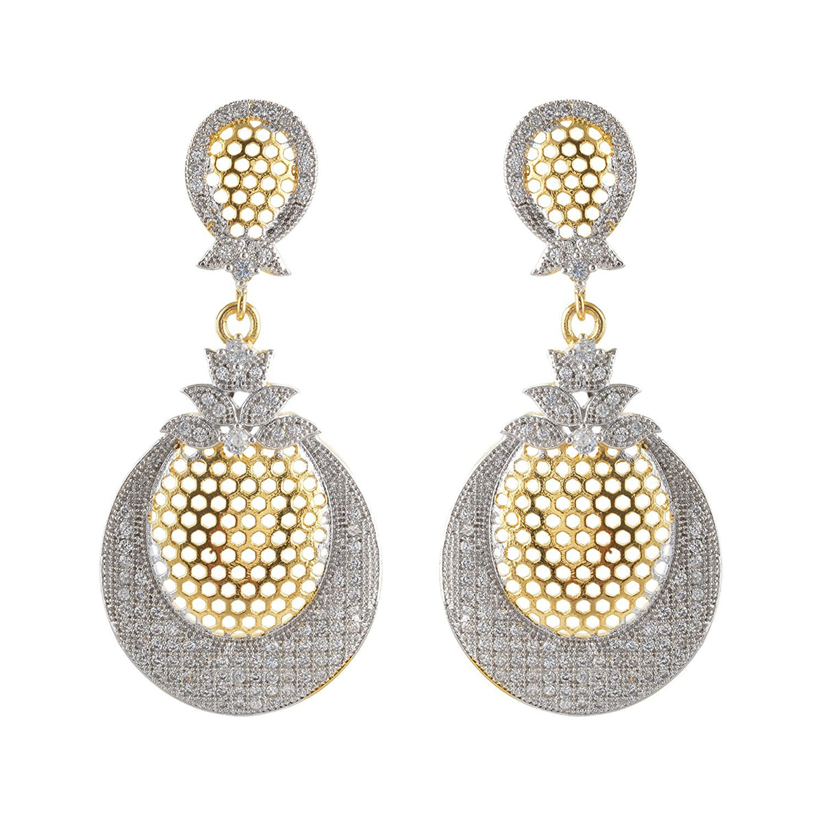 AD Stone Dangles- Earring