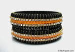 Black Colour Silk Thread Bangles-Triple Set