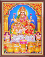 Lord Lakshmi Kuberar Photo Frame Big