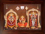 LordThirupathi Balaji with Badmavathi Amman Wooden Photo Frame