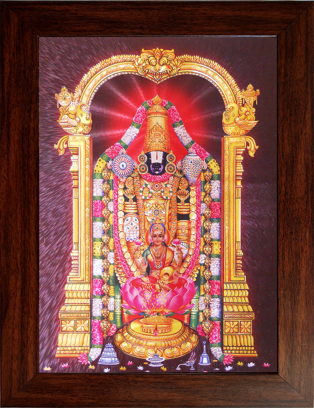 LordThirupathi Balaji Wooden Photo Frame