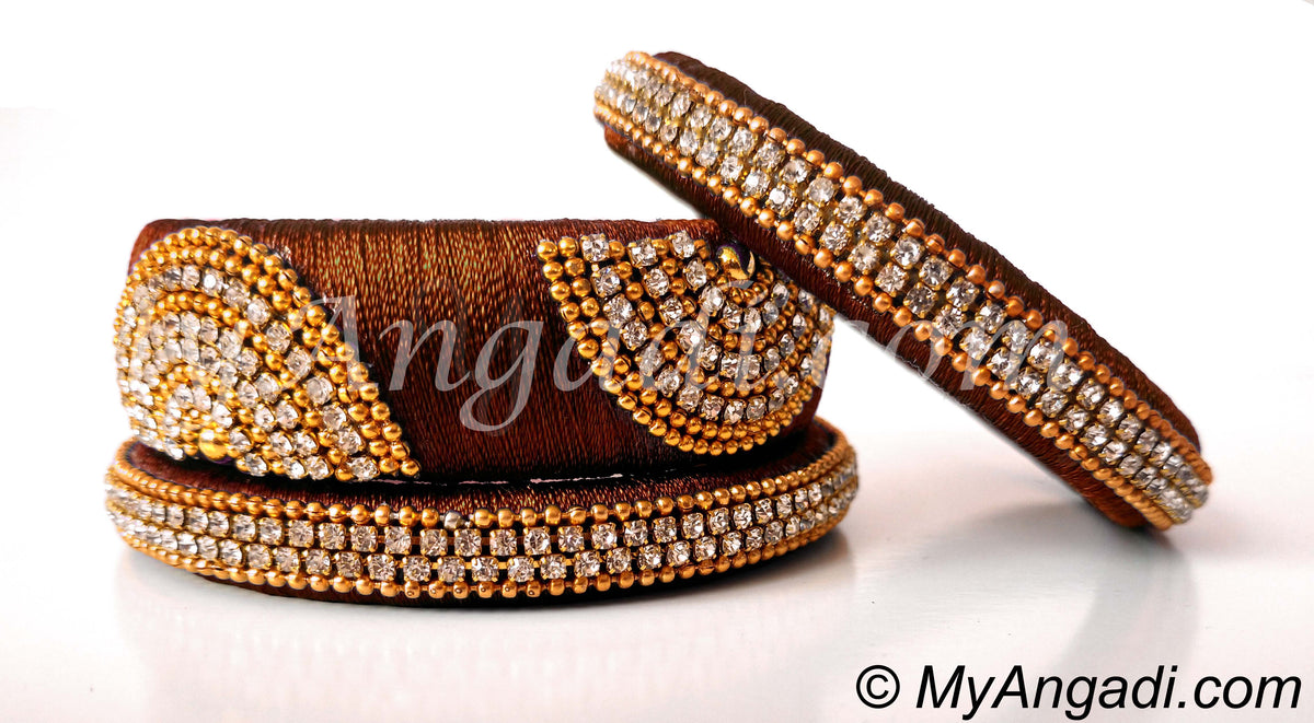 Kakki Grand Kada Bridal Silk Thread Bangle Set