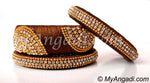 Kakki Grand Kada Bridal Silk Thread Bangle Set