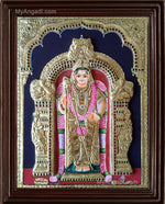 Murugan Double Emboss Tanjore Painting