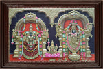 Thirupathi Balaji Padmavathi Amman Lakshmi3D Tanjore Painting