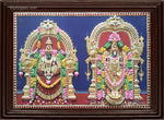 Thirupathi Balaji Padmavathi Amman3D Tanjore Painting