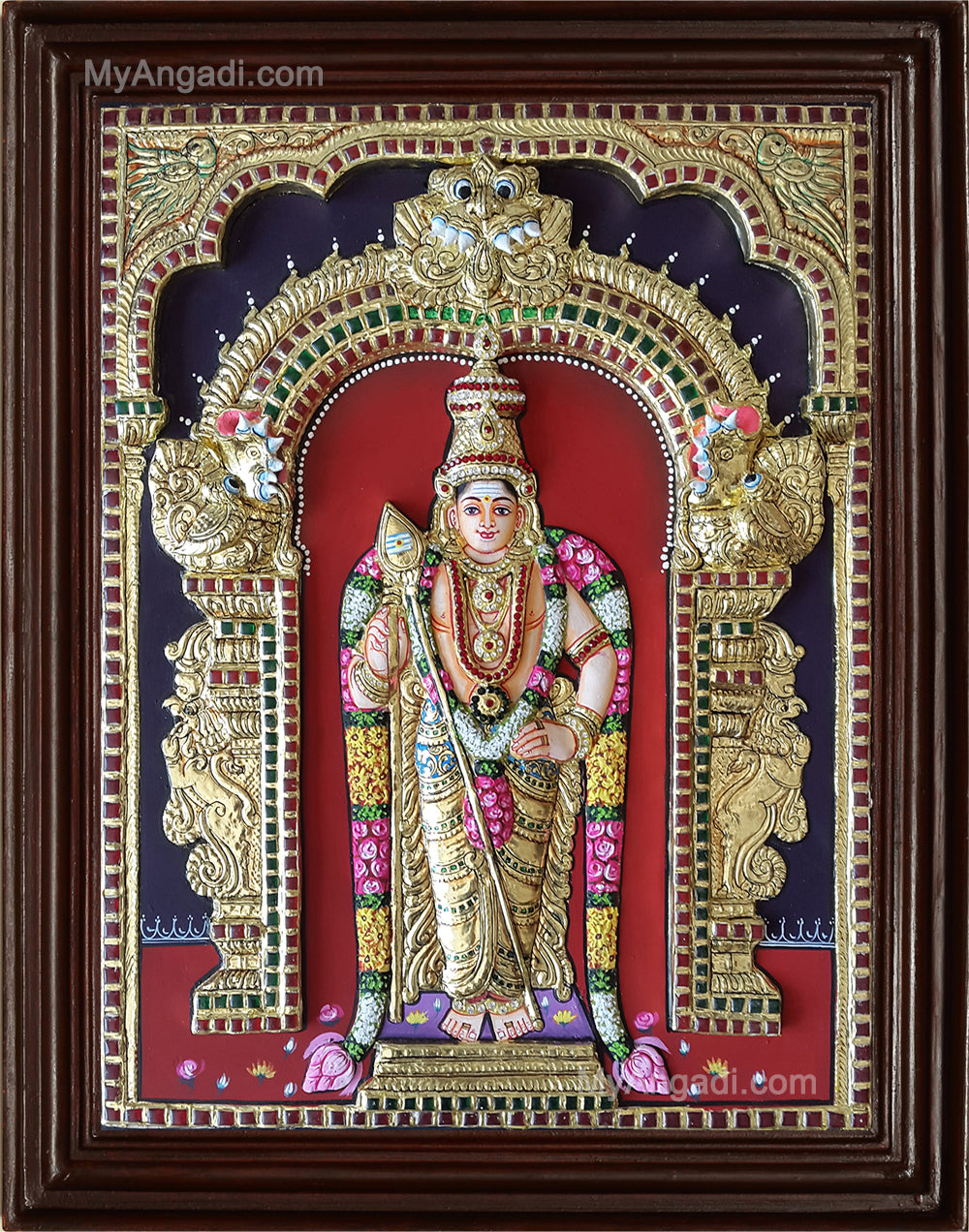 Murugan 3D Tanjore Painting
