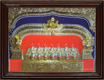 Saptha Kannikal3D Tanjore Painting