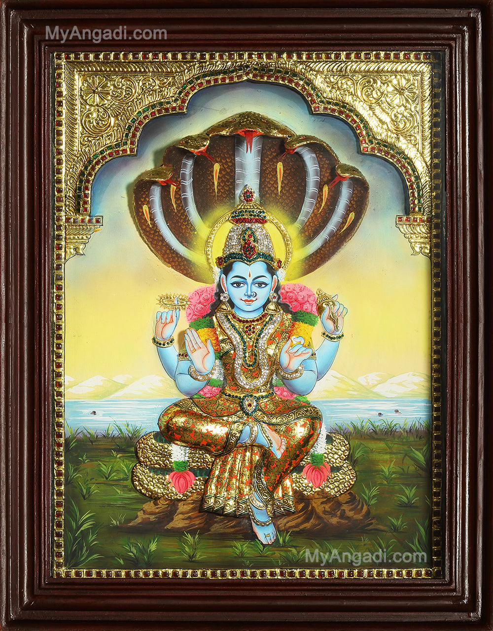 Renuka Devi 3D Tanjore Painting