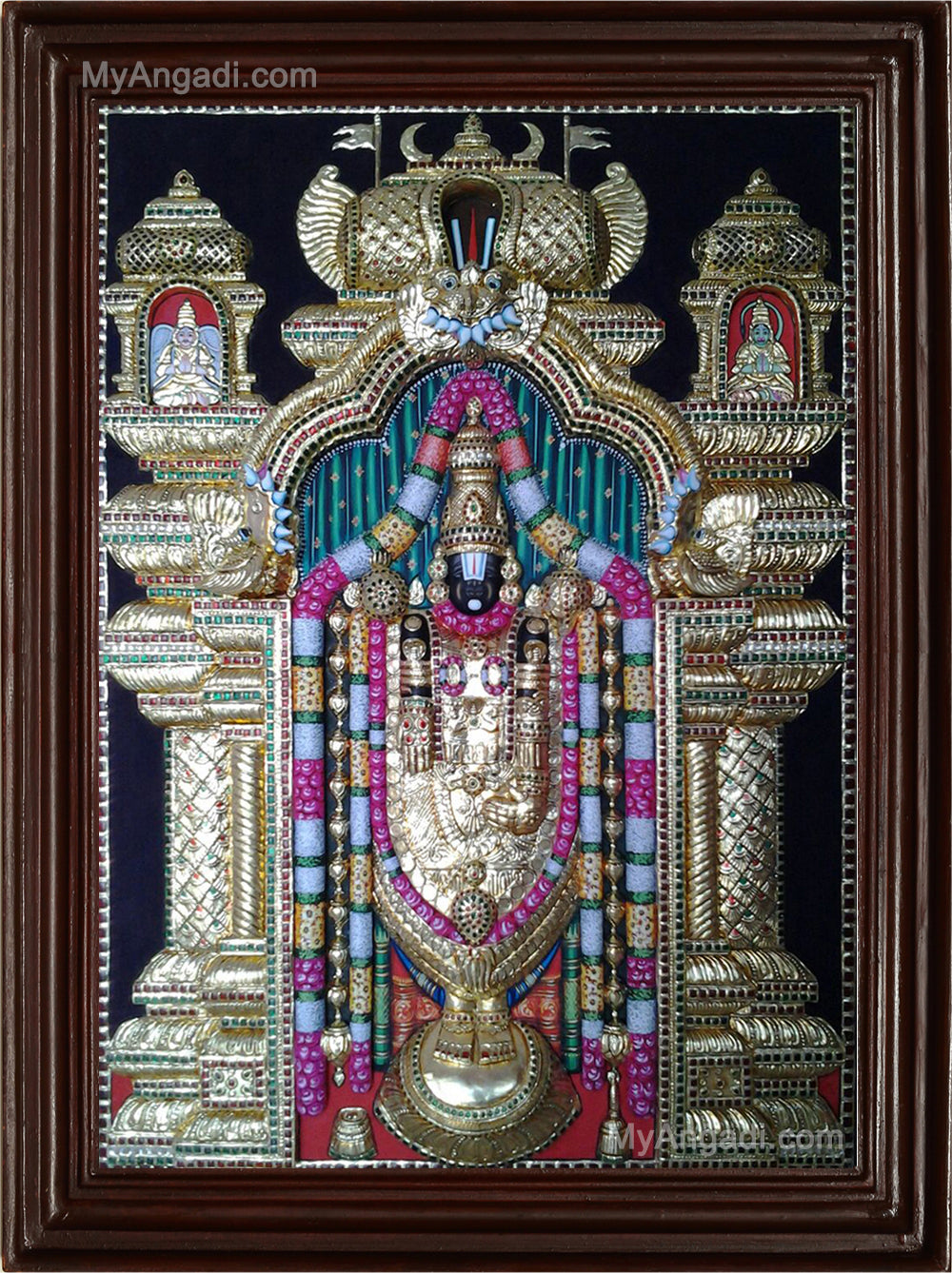 Thirupathi Balaji3D Tanjore Painting