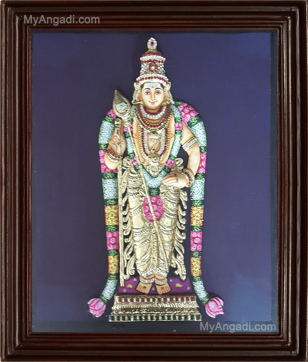 Murugan 3D Tanjore Painting