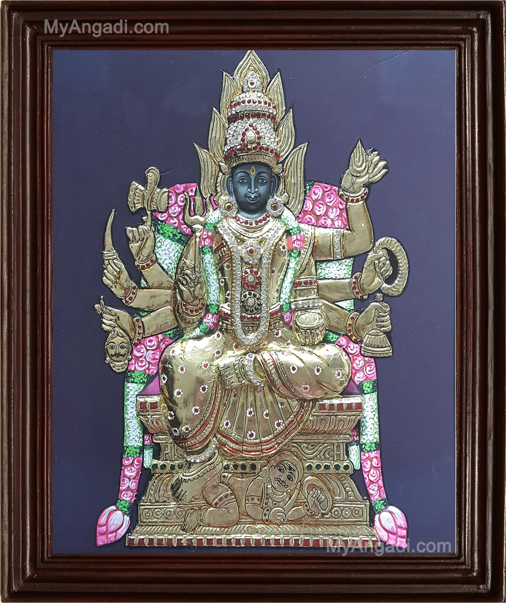 Kuladeivam 3D Tanjore Painting