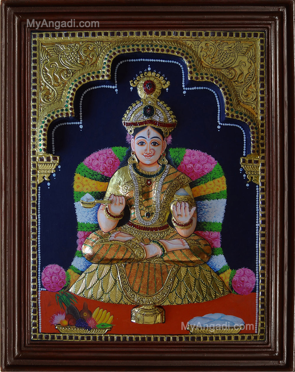 Annapoorani 3D Tanjore Painting
