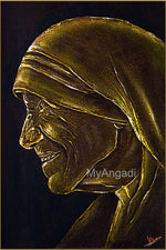 Mother Theresa Acrylic Mural Painting