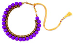 Youth Violet Silk Thread Necklace
