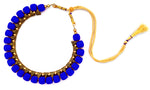Youth Royal Blue Silk Thread Necklace