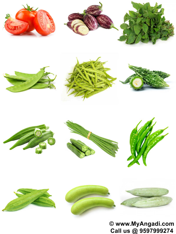 Vegetable Seeds - 12 Varieties - Basic Combo