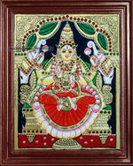 Ganesh, Lakshmi, Balaji, Saraswathi and Murugan Tanjore Painting Embedded with AD Stones - 12x10 inches
