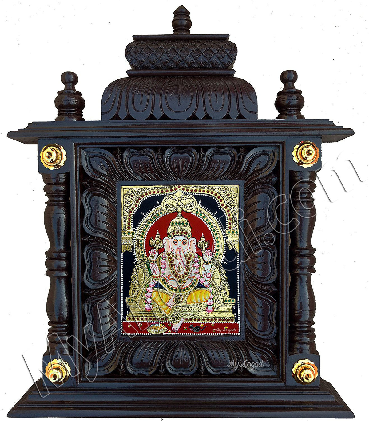 Ganesha Tanjore Painting - Mantap Frame